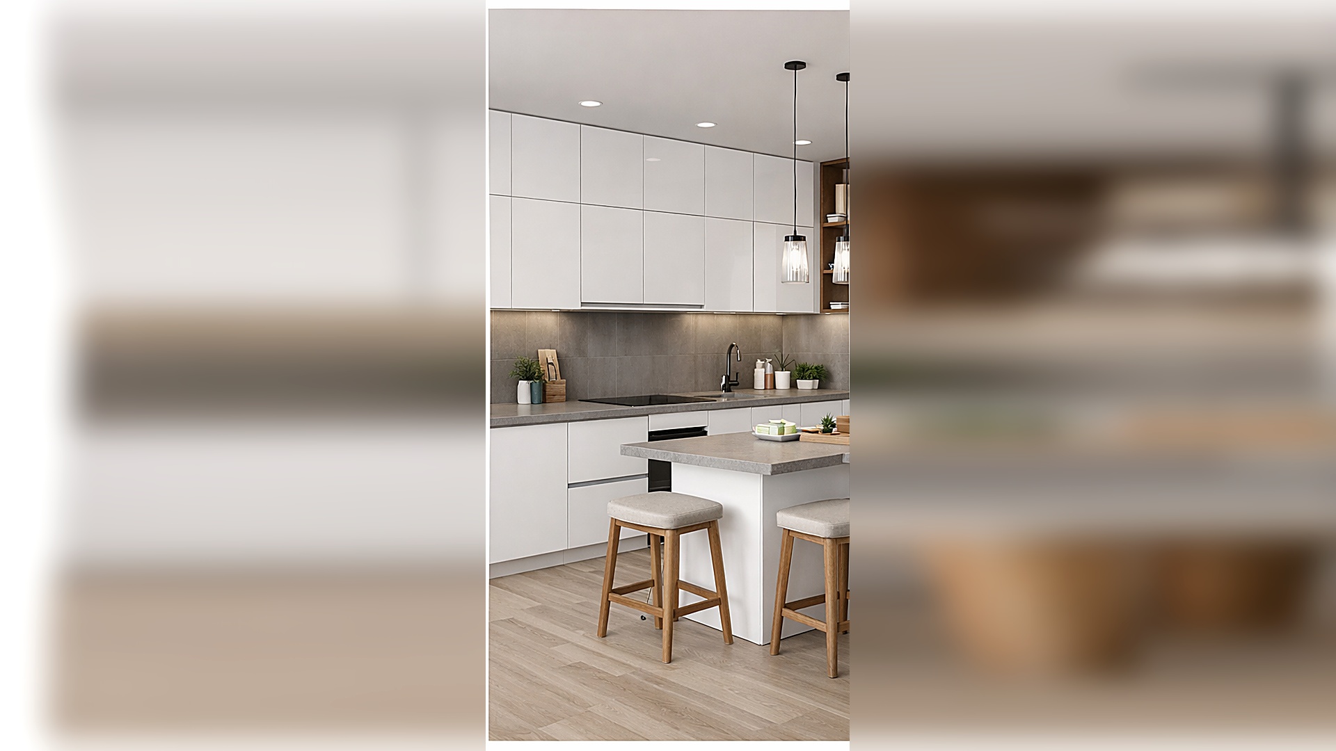 Solid color melamine paper used for modern kitchen cabinets and interior panels.jpg