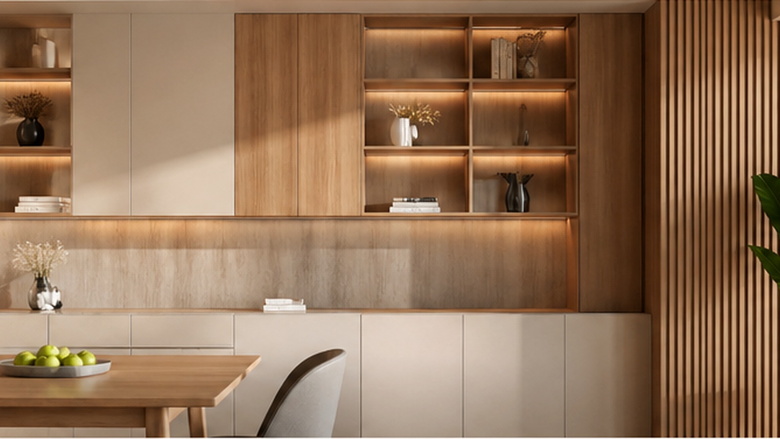Warm wood grain melamine paper used for modern cabinet and furniture panel application.jpg